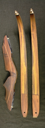 All Bolivian rosewood riser with myrtle limbs and elk antler tips