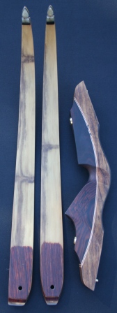 Shedua/cocobolo riser with Tokin bamboo limbs