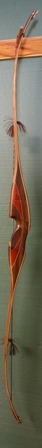 Bolivian Rosewood/Paduk Flare with juniper veneer with bamboo core and micarta tips