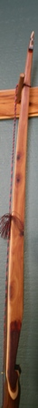 Bolivian Rosewood/Paduk Flare with juniper veneer with bamboo core and micarta tips