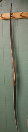 zebra/purple heart riser with dark stained bamboo limbs