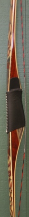 Paduk/grey laminated maple riser with flag print/bamboo core limbs